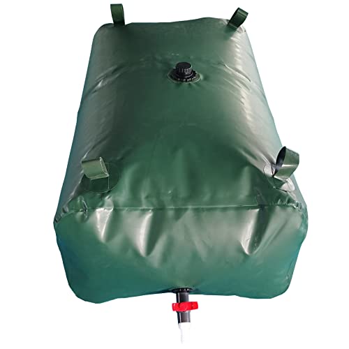 Depósito De Agua Flexible Plegable [100-2000L] - Tanque De Vejiga De Agua para Lluvia, Riego Y Camping - Contenedor Portátil De Gran Capacidad - Bidón con Grifo