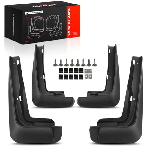 Image of A-Premium Mud Flaps Compatible with Mini | for Mini Cooper 2022, No Drilling Required Mud Guards with Hardware Accessories, Set of 4 Front and Rear