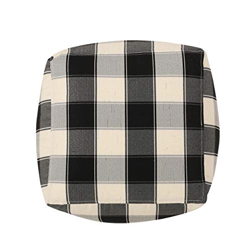 Christopher Knight Home Pouf, Ivory + Black #TOP5