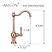 Akicon Kitchen Water Filter Faucet, Brass Body 100% Lead-Free Drinking Water Faucet Fits Most Reverse Osmosis Units or Filtration System, Non-Air Gap, Cold Water Only (Copper)