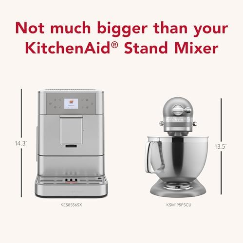 KitchenAid KF6, KES8556 Fully Automatic Espresso Machine, Stainless Steel — view 7