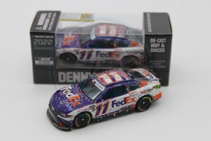 Denny Hamlin 2022 FedEx Ground Charlotte 5/29 Race Win 1:64 Nascar Diecast Chassis