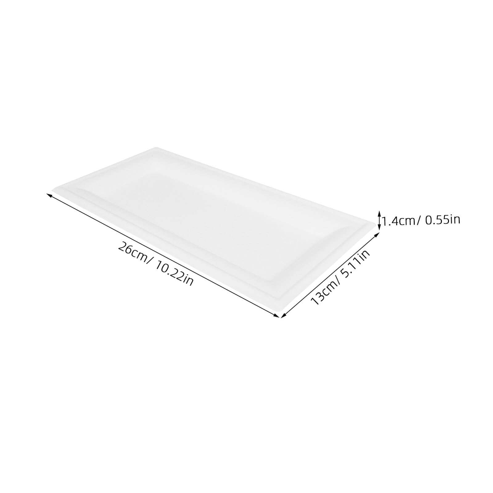 50 piezas Platos de Papel Desechables Rectangulares Unidades Resistentes para Fiestas Picnic y Barbacoas Uso Único Fácil Limpieza