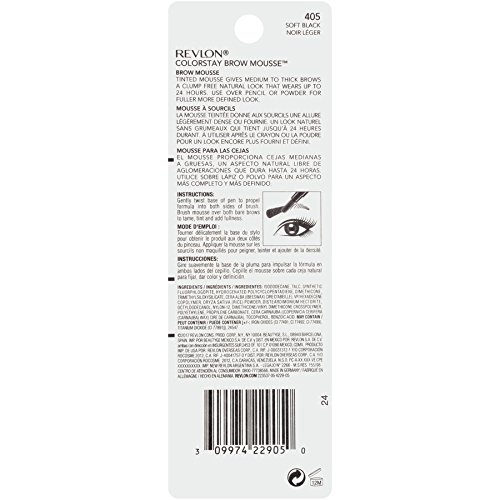 Revlon ColorStay Brow Mousse, Soft Black
