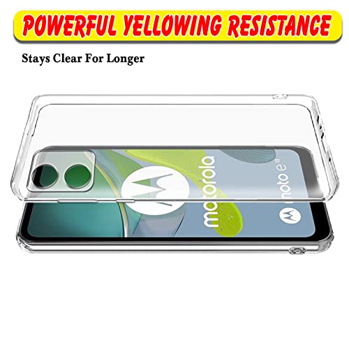 Image of Amazon Brand- Solimo Mobile Cover for Motorola Moto E13 4G (Soft & Shockproof Back Case with inbuilt Cushioned Edges), Transparent