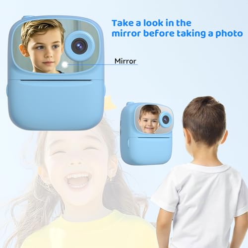 Kids Instant Print Camera 2025, 32GB Memory, Dual Lens with 2.4-Inch Screen and 1080p HD, Nice Gift for Boys and Girls Ages 4-13, Ideal for Toddlers and Teenagers - Image 3