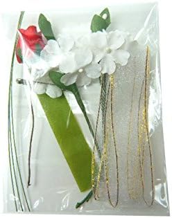 Amazon 手作りコサージュキット 未来へ花開く 赤い蕾バラのリボンコサージュキット 白 1個 造花 通販