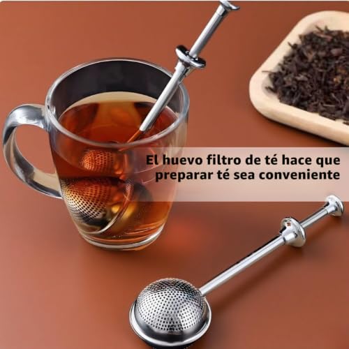 Miniatura 5 de 2 Pinzas De Té, Colador De Té Para Té Suelto, Bolas De Té Con Mango Telescópico, Acero Inoxidable 304, Infusor De Té, Pinzas De Té, Colador De Harina, Cacao En Polvo, Harina, Especias, Azúcar