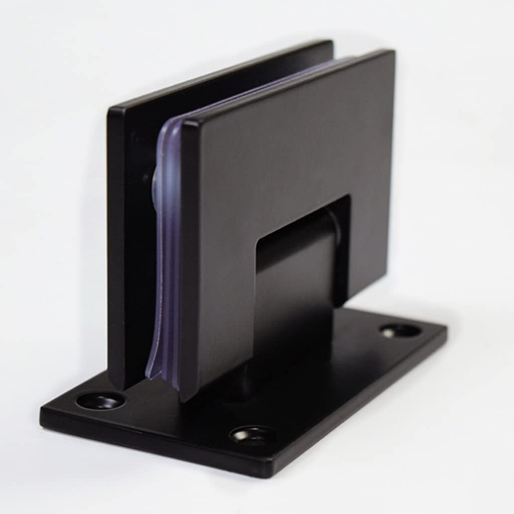 Myxjx Parent Hinges, Glass Door Bathroom Stainless Steel Wall Mounted Black 90 Degree