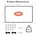 Projector Screen TOWOND 150 inch Projection Screen Indoor Outdoor Washable Anti-Crease 16:9 HD Rear Front Movies Screen for Home Theater Office