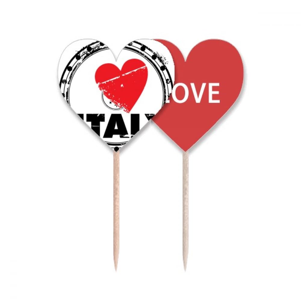 Cure-dents cœur I Love Italy accessoire cadeau idéal pour amateurs de tapas