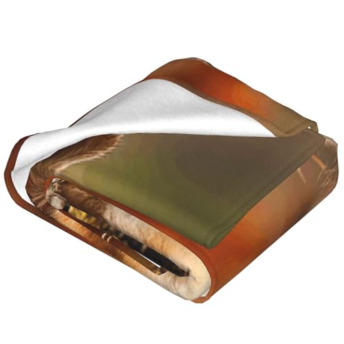 Couverture polaire douce bébé renard le cadeau idéal pour lit et canapé - 4
