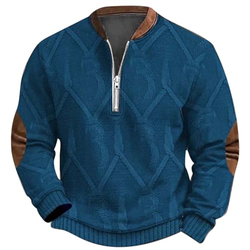 Sweat à capuche homme col rond mi-zip idéal pour les sorties urbaines et les soirées d'hiver