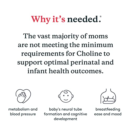 Needed Prenatal Choline - Optimal Prenatal Choline Add On, 250Mg Talc-Free Vegan, Filler, Heavy Metals Free, Brain Development In Utero/Early Life, With Vitacholine, Non-Gmo, Allergen Free 60 Capsules #TOP2