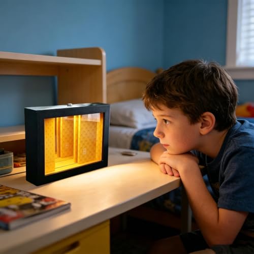 Cadres de bureau décoratifs effet miroir 3D infini pour chambre d'étudiant - 3