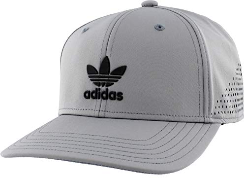 adidas Originals Men's Tech Mesh Structured Snapback Cap, Grey/Black, ONE SIZE