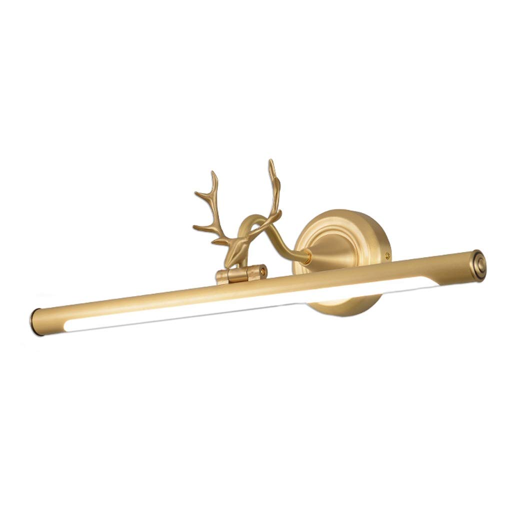 Łazienkowe lampy ścienne miedziane do szafki łazienkowej reflektor LED lampa nad lustro lampa łazienkowa amerykańska lampa do makijażu, szafka z lustrem, specjalna lampa do makijażu, lampa ścienna do