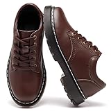 Oxford Shoes for Women, Classic Brown Oxfords, Comfort Business Casual Shoes, Work Office Dress Loafers, Brown Size 8.5