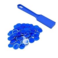 Yotlein Set mit Magnetstäben und Bingo-Chips, Magnetstäbe, 100 Metallringscheiben, Wissenschafts-STEM-Kit, Schulbedarf, Familienspielabend, Lotto-Token, ideal für Zuhause, Reisen, Kinderparty