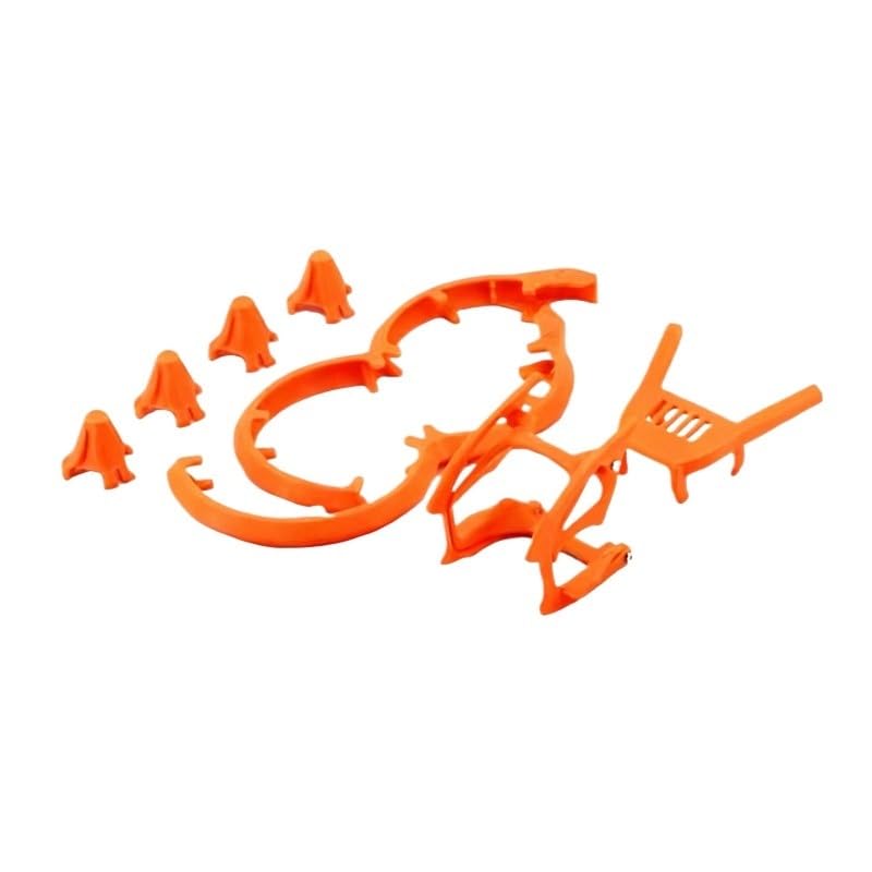 Compatible para DJI Kit Antichoque ABS Neo 2 | Juego parachoques ligero cuerpo dron(Orange full kit)