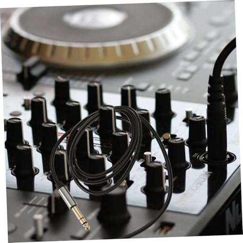 Cable auxiliar jack 3.5 mm a 6.35 mm macho 1.5 m negro miniatura 5