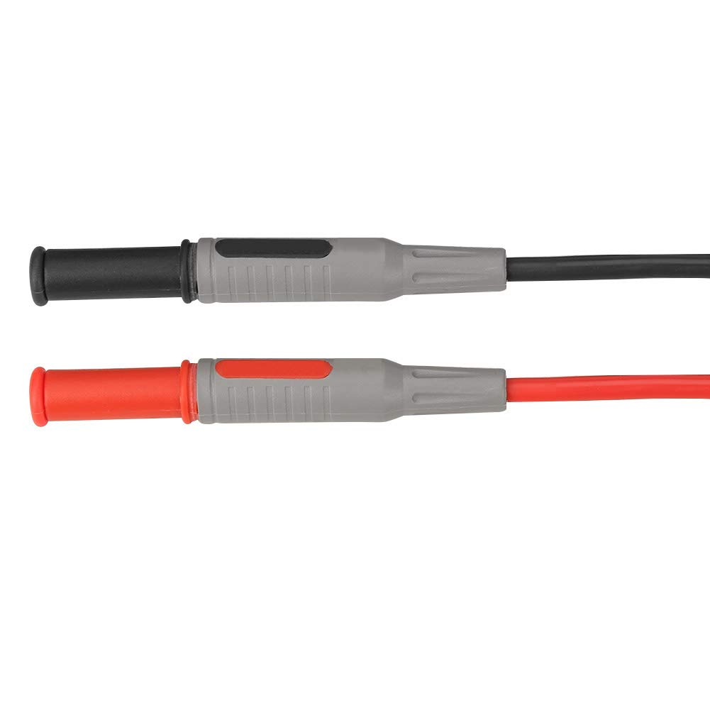 2 Cables De Prueba Para Multímetro - Tipo Banana A Banana, 4mm, 100cm (Rojo Y Negro)