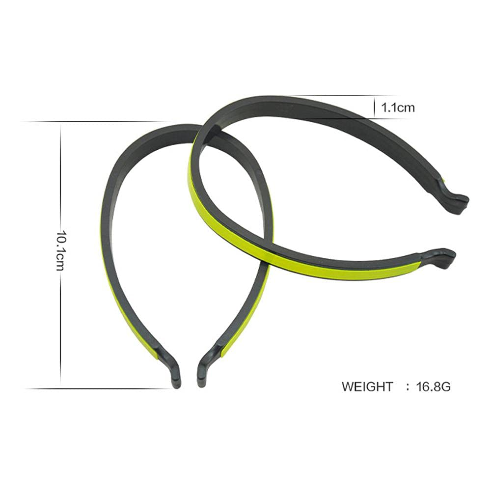 Jauarta Reflective Cycling Trouser Clips, Ultra Light and Durable Bike Trouser Clips, Fully Adjustable Bike Pant Clips for Night Riding, Made from ABS and PVC