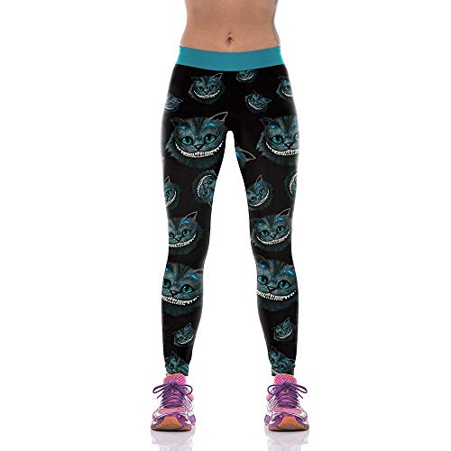 Leggings de yoga para Halloween con compresión y cintura alta de mujer