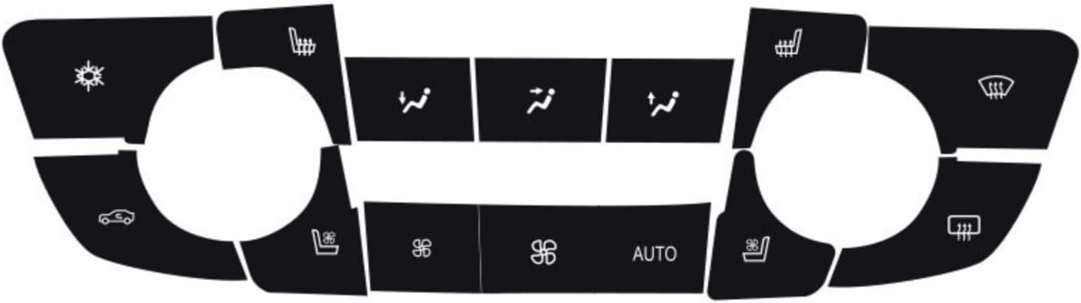 Button Decals for Buick Regal 2008-2013, Car Radio Button Decals Repair Durable Central Control Button Stickers Car Accessories