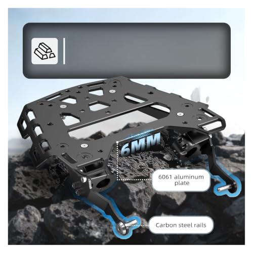 Support de rangement moto Desert X rigide avec points d'ancrage sangles - 4