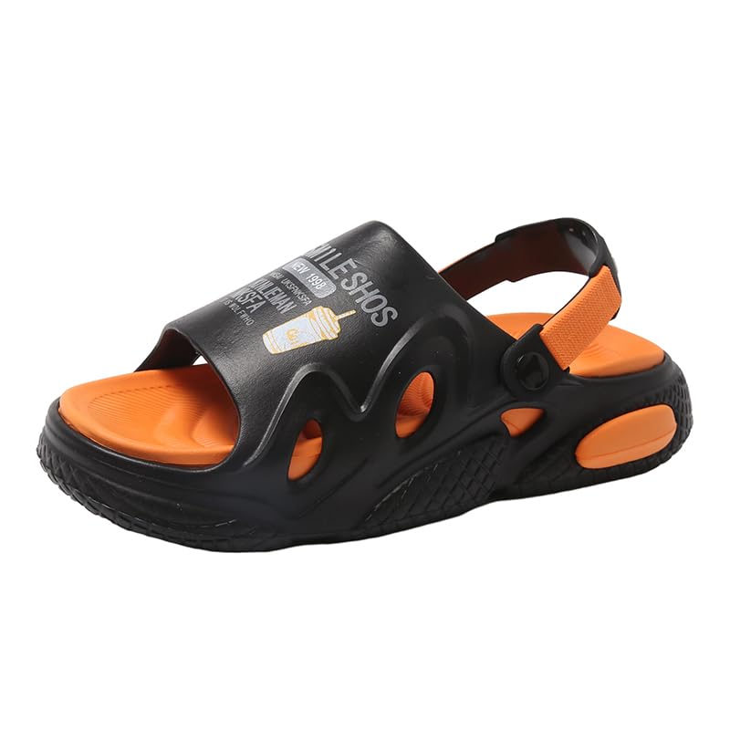 Men's Beach Sandals, Quick-Dry Flip-Flop Slides, Water Resistant Lightweight, Compression Molded Footbed Ultra-Soft Comfort Fit