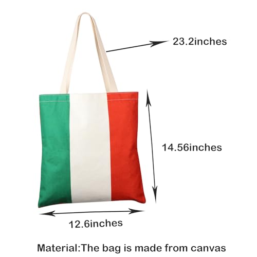 Bolso tote con bandera de Italia, regalo para amantes de Italia, ideal para viajes y compras miniatura 2