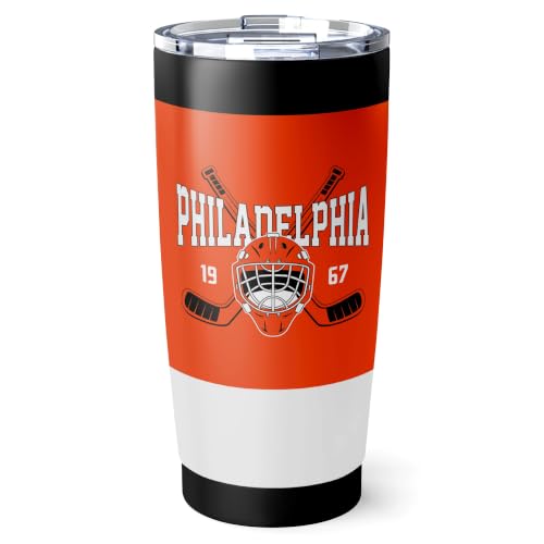 Image of ANTKING Philadelphia Tumbler 20oz Custom Name Number Travel Mug Gifts | Stainless Steel Insulated Coffee Cup for Men Women