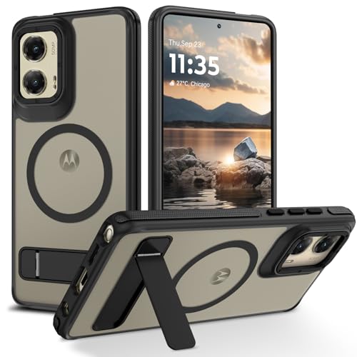 Coque antichoc Moto G Stylus 5G 2024 compatible MagSafe avec anneau mat