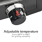 Hamilton Beach Electric Indoor Searing Grill with Adjustable Temperature Control to 450F, 118 sq. in. Surface Serves 6, PFAS-Free Removable Nonstick Grate, Stainless Steel (25360) - Image 5