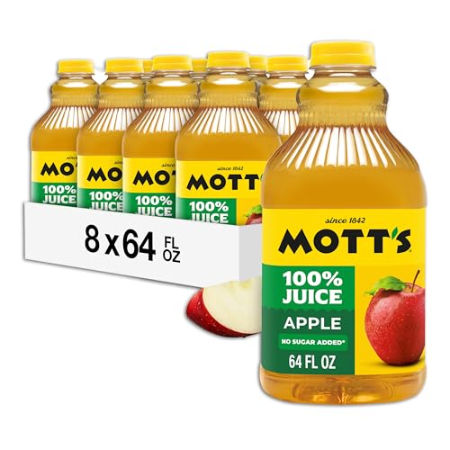 Mott's 100% Original Apple Juice, 64oz, 8 Bottles