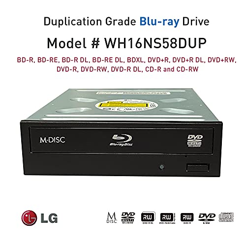 Lg Hlds Internal Sata 16X Blu-Ray Bdxl M-Disc Dvd Cd Burner Writer Drive Wh16Ns58Dup - Bulk #TOP4