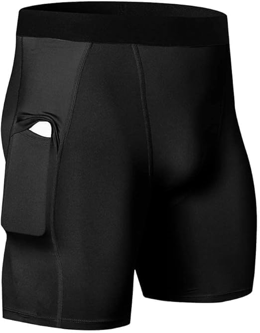 never quit Gym Compression Men's Skin Tight Shorts with Mobile Pocket for Gym, Running, Cycling, Swimming, Yoga, Football, Tennis, Badminton & Many More Sports-picture-40