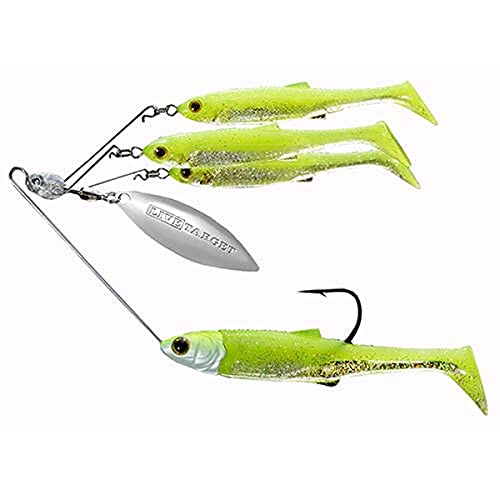 LIVE TARGET ライブターゲット ベイトボールスピナーリグ 3/4oz Lサイズ LIVE TARGET BATBALL SPINNER RIG 857 Chartreuse/Silver Lサイズ