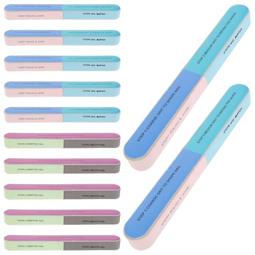 Gogogmee 20 Piezas Bloques de Pulido para Uñas Bloques de Limado Multifuncionales con Caras Pulidor y Suavizador de Uñas Portátil Herramienta de Cuidado para Salón y Uso Doméstico