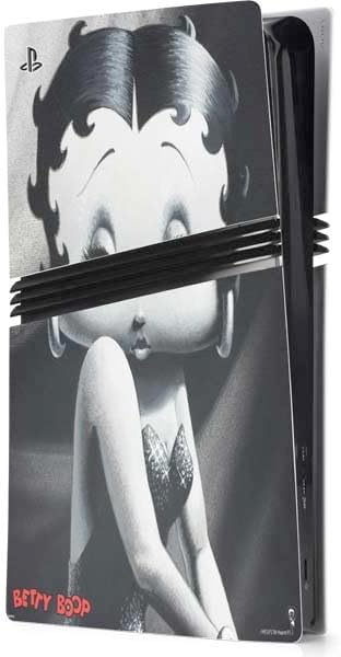 Skinit Decal Gaming Skin Compatible with PS5 Pro Console - Officially Licensed Betty Boop Bathing Design