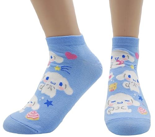 Image of JJMax Women's Kitty Cute Cartoon Cotton Blend Ankle Socks Sets