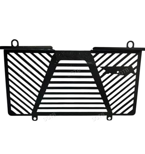 Image of SGTB Bike Apache RTX 300 Radiator Guard Heavy Metal Grille Motorcycle Radiator Protector Rust Resistant with Red Logo