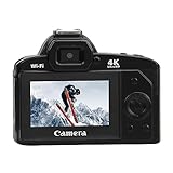 Appareil Photo Reflex Numérique, D5 F = 2,7 2,95 Mm 4K 64MP Zoom 16X Appareil Photo Numérique HD Vision Nocturne, Objectif Macro 62 Mm Caméra Vidéo Grand Angle 120° avec Lumière