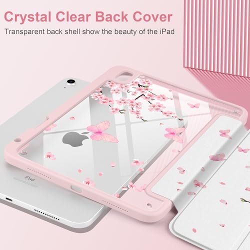 Étui pour iPad A16 11 pouces à motif fleurs de cerisier pour le bureau - 3