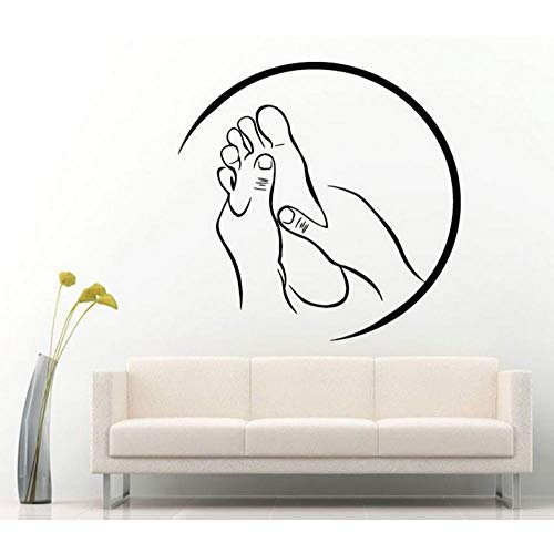 ZJfong 57x56cm Spa Massage Sign Autocollant Vinyle Decal pour Salon Relax Pamper Beauté Reste   Moderne Décoration De La Chambre Stickers