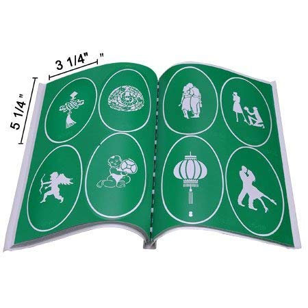Airbrush Tattoo Stencils Book- Reuseable Tattoo Template Set(16-22) (#18)