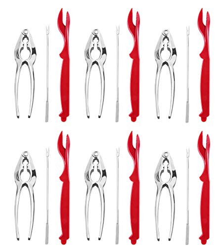 CoZroom 18 Pcs Seafood Tools Set Nut Cracker Set, 6 Lobster Crackers