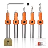 Amplia aplicación: adecuado para perforar agujeros de material de madera, taladro de perforación ideal para tableros sólidos, aglomerados, contrachapados, MDF. Adecuado para plástico, metal blando, tableros de fibra, etc. también.