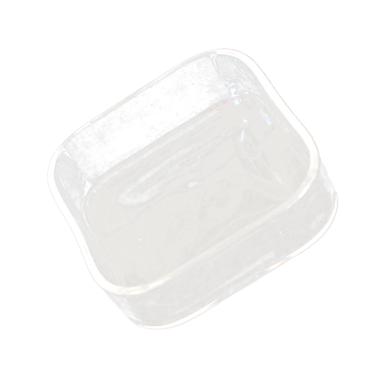 Mipcase Reptile Pet Feeder Bowl Transparent Glass Container for Tortoise Lizard Snails Easy to Clean for Feeding and Item Storage